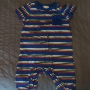 Hanna Andersson striped cotton romper